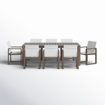 Castelli 9 Piece Sunbrella Dining Set With Cushions Joss Main